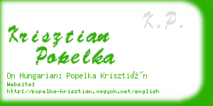 krisztian popelka business card